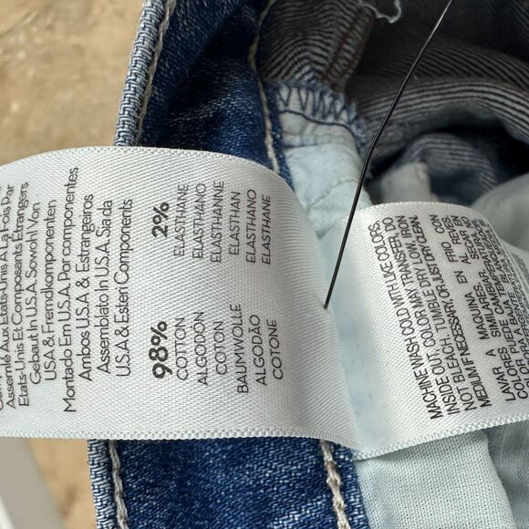 Mother Superior The Tomcat Jeans Blue Playing with Scissors Ankle Straight US 25 - Picture 16 of 16